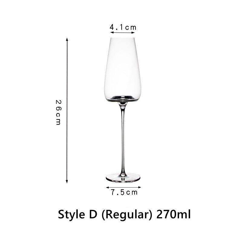 Crystal Glass Red Stem Burgundy Glasses - MASU
