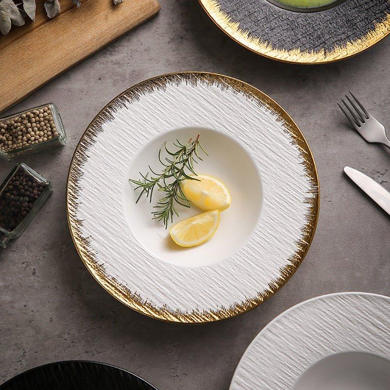 Matte Ceramic Spaghetti Serving Plates