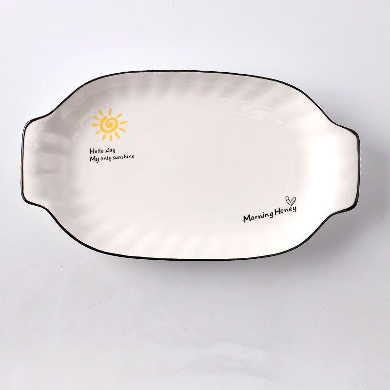 Honeymoon Ceramic Breakfast Plates - MASU