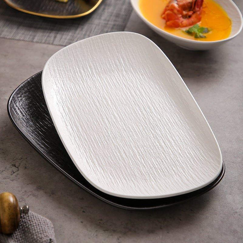 Matte Ceramic Rectangular Serving Plates