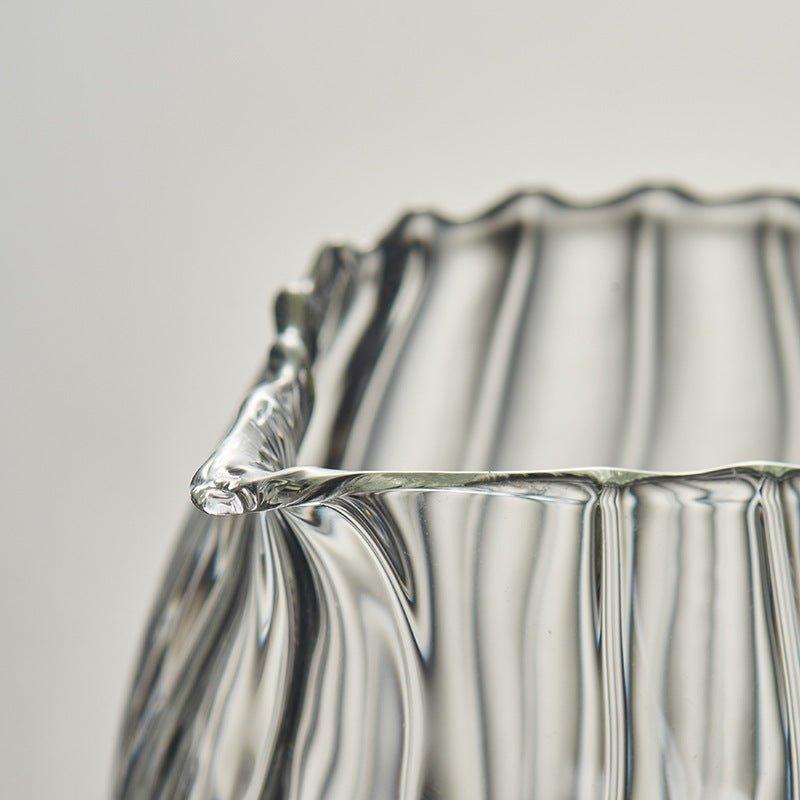 Glass Pot With Wooden Handle