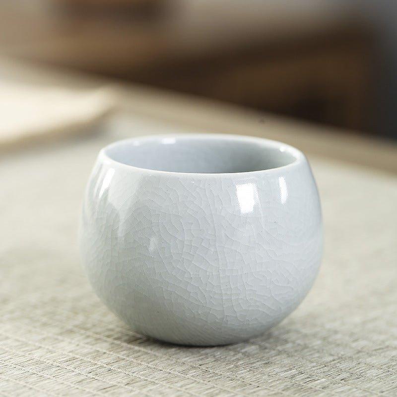 Oriental Handcrafted Ceramic Rounded Tea Cup Set