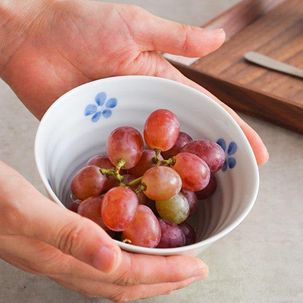 Japanese Handcrafted Arita Ware Ceramic Gradient Ombré Conical Bowls