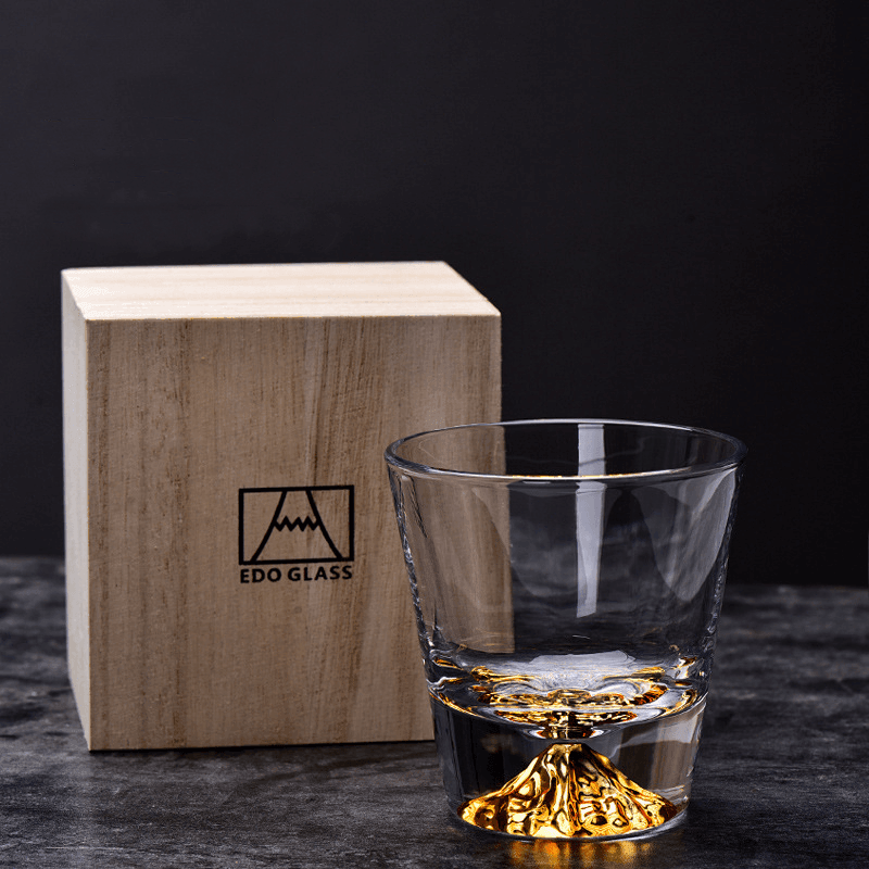 Japanese Mount Fuji Whisky Glass Sets