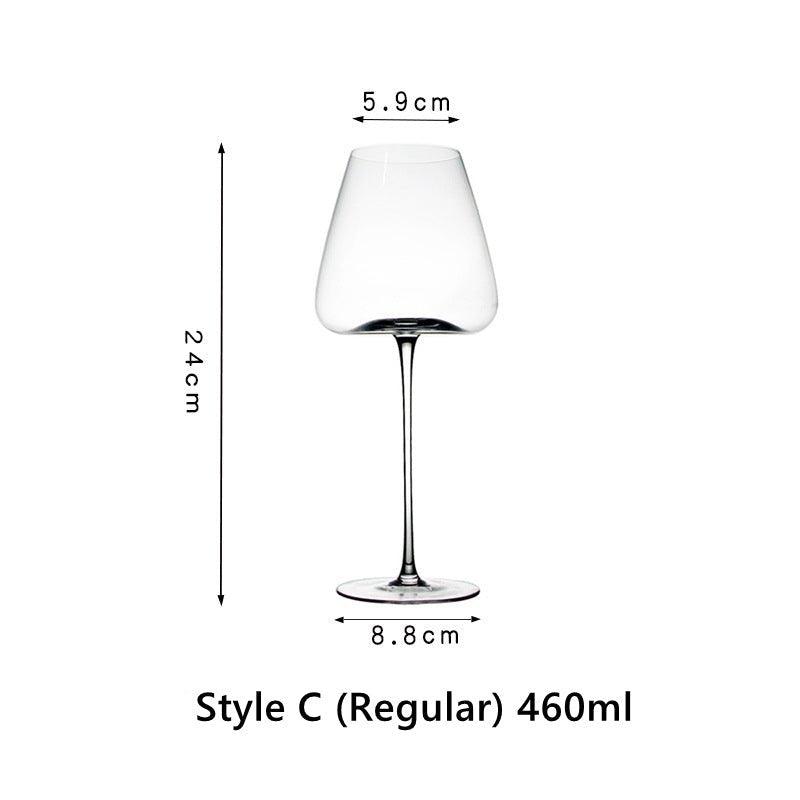 Crystal Glass Red Stem Burgundy Glasses - MASU