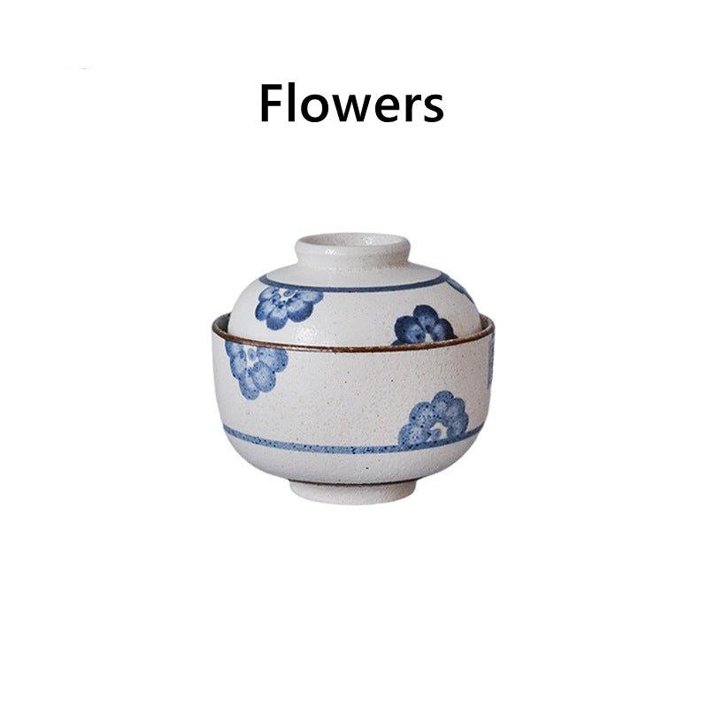 Japanese Handcrafted Ceramic Rounded Bowl With Lid - MASU