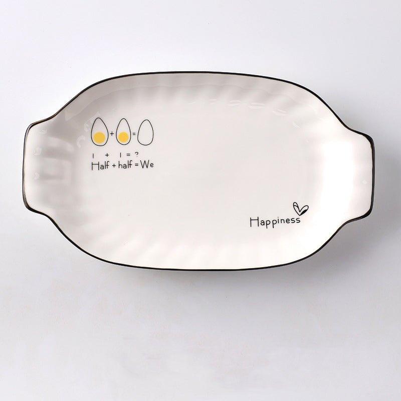 Honeymoon Ceramic Breakfast Plates - MASU